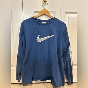 Vintage Nike Long Sleeve shirt Men’s Large Blue Y2K